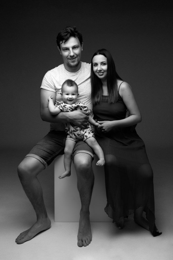photo de famille avec bebe